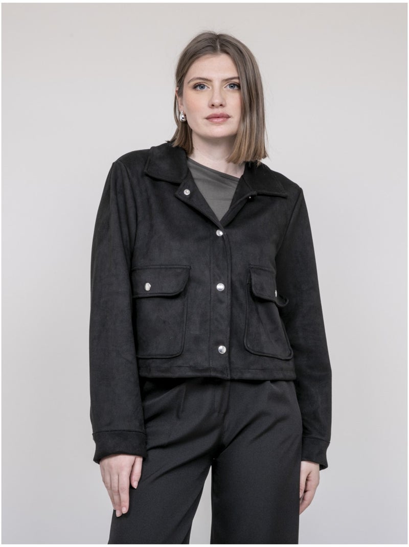 Chaqueta de ante sintético UPERLA Marrón caramelo - Kiabi