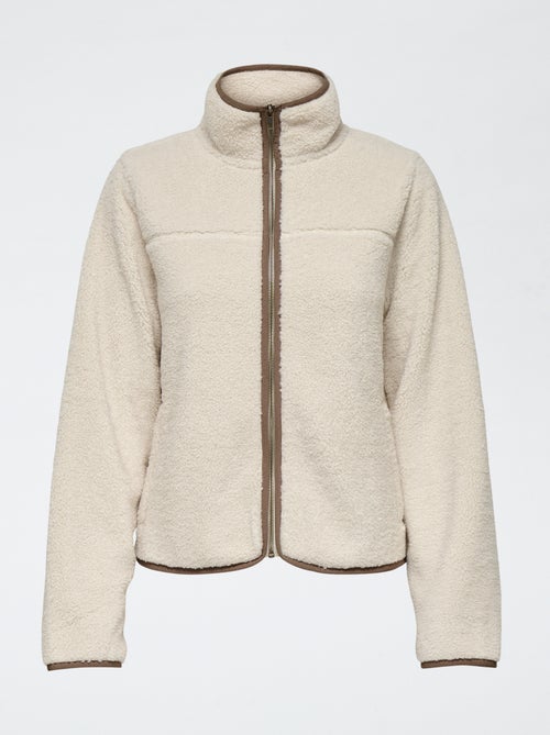 Chaqueta de borreguito 'JDY' con ribetes - Kiabi