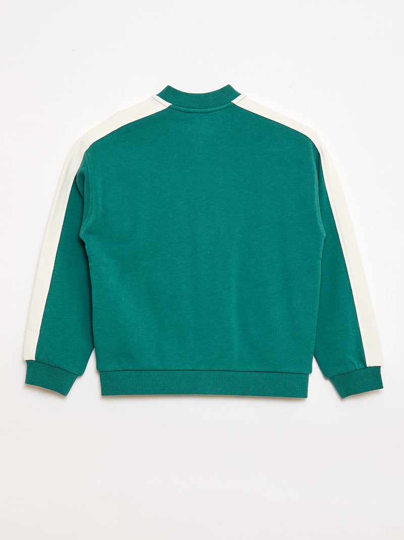 Chaqueta de chándal bicolor Verde - Kiabi