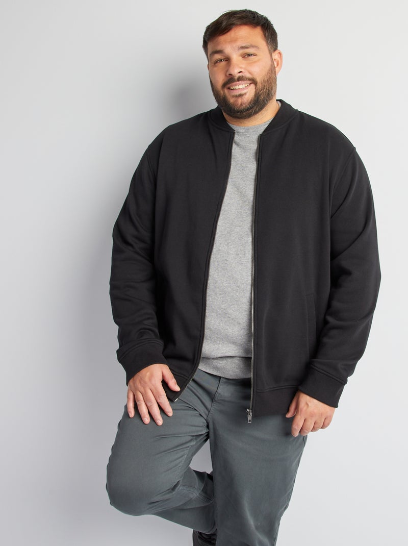 Chaqueta de chándal con cremallera negro - Kiabi