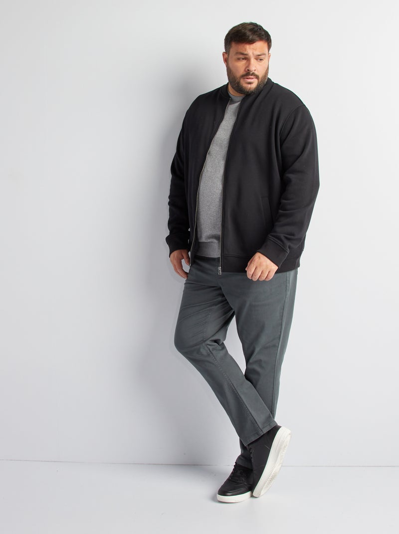 Chaqueta de chándal con cremallera negro - Kiabi