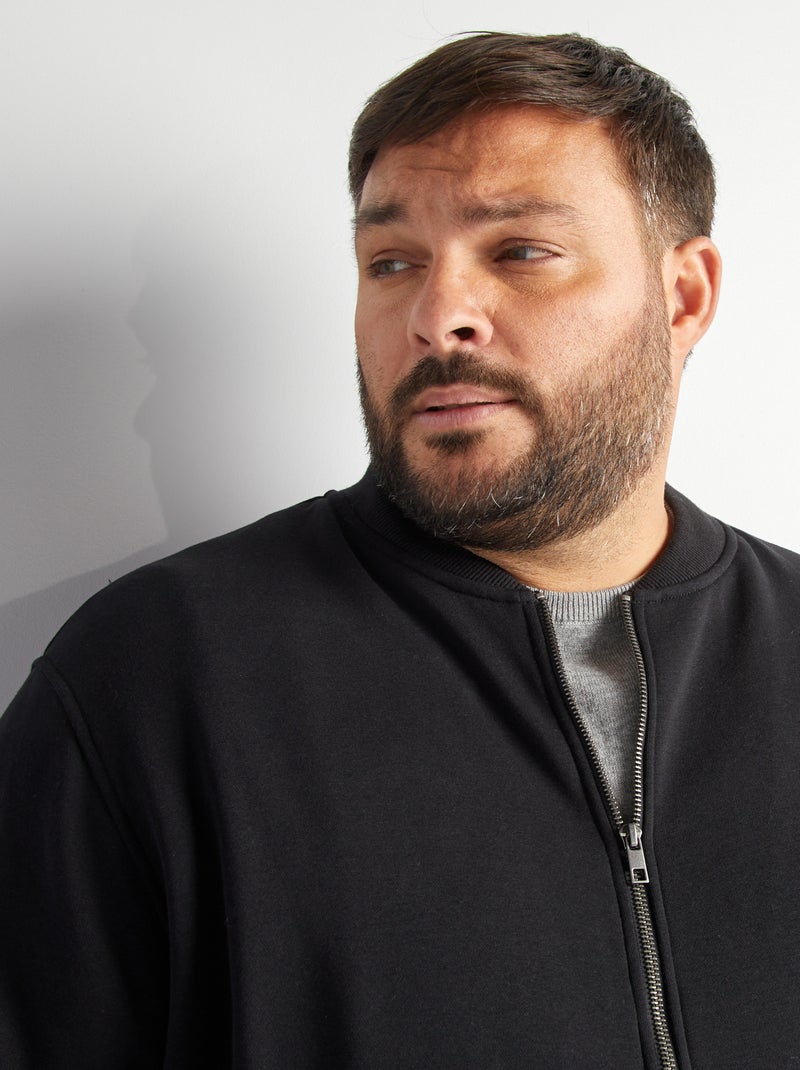 Chaqueta de chándal con cremallera negro - Kiabi