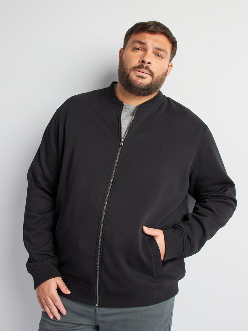 Chaqueta de chándal con cremallera negro - Kiabi