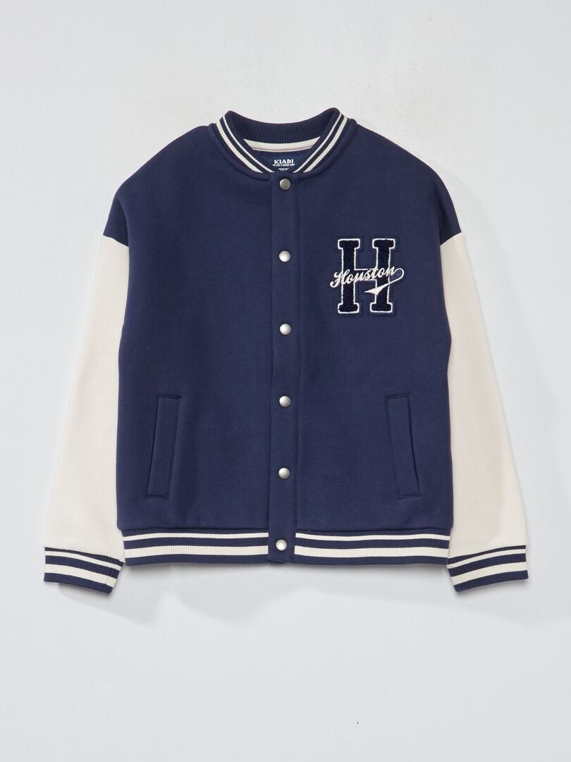 Chaqueta de chándal estilo campus Azul - Kiabi