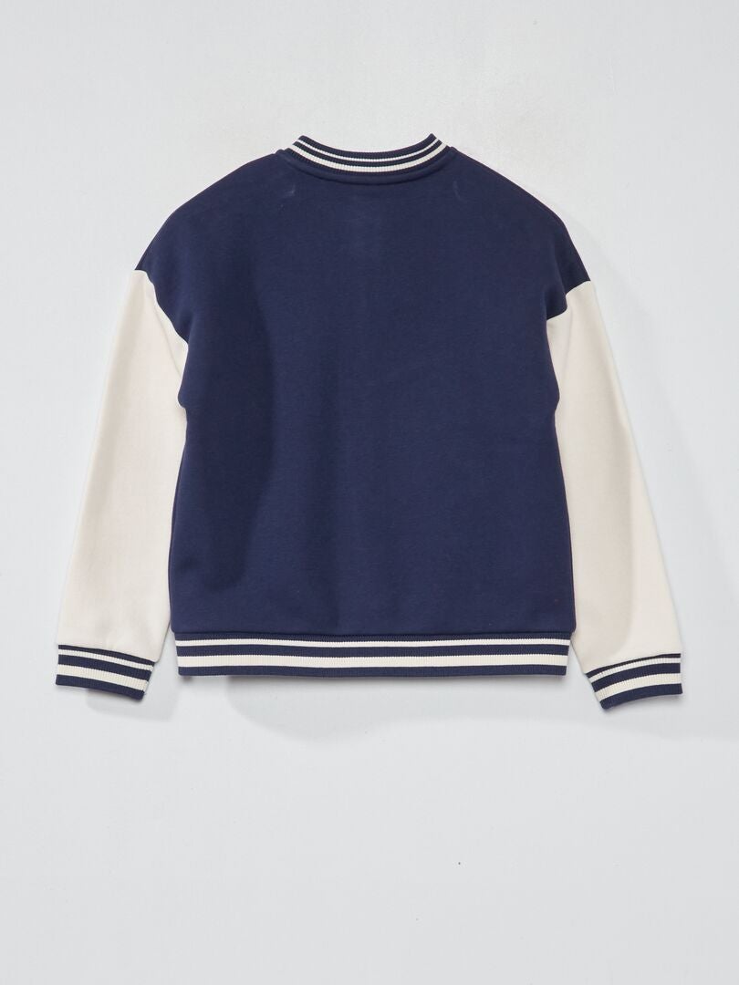Chaqueta de chándal estilo campus Azul - Kiabi
