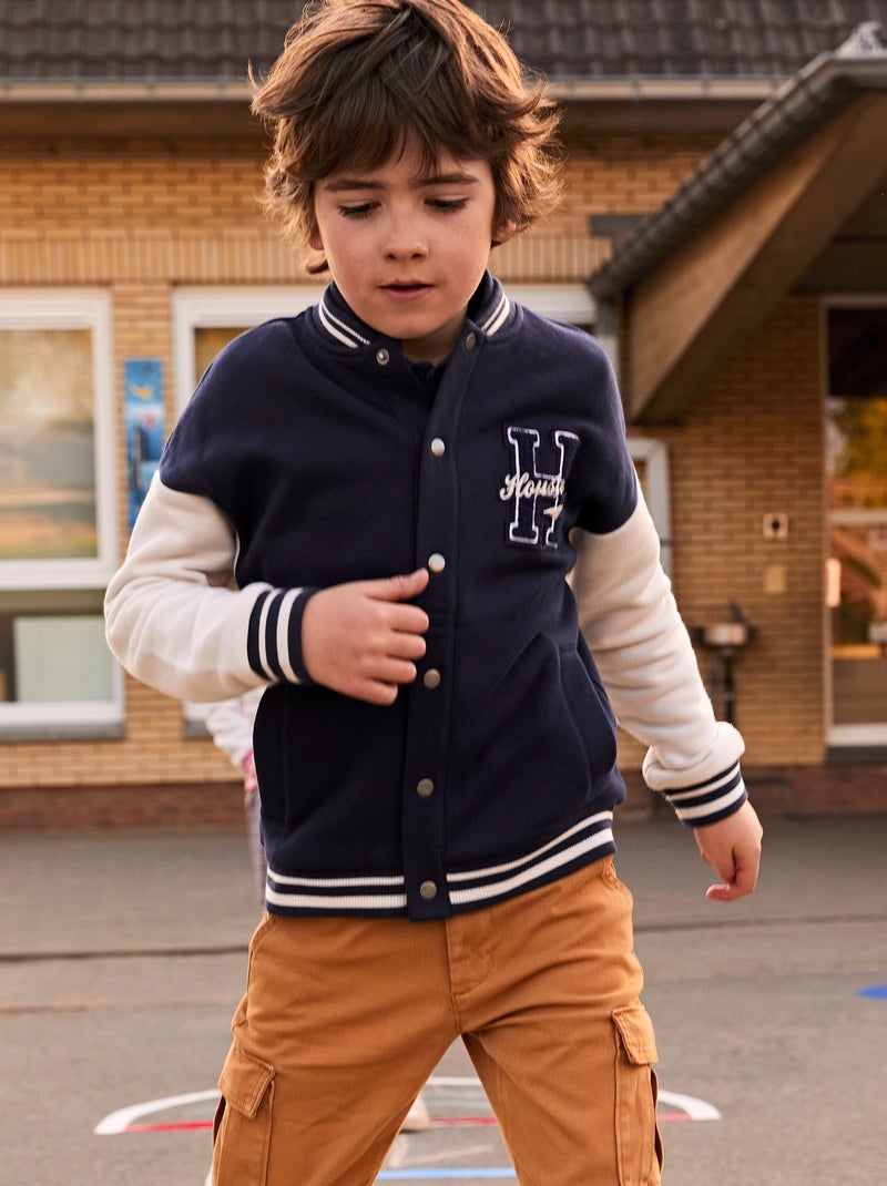 Chaqueta de chándal estilo campus Azul - Kiabi