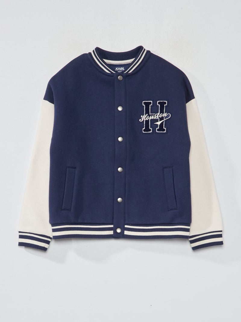 Chaqueta de chándal estilo campus Azul - Kiabi