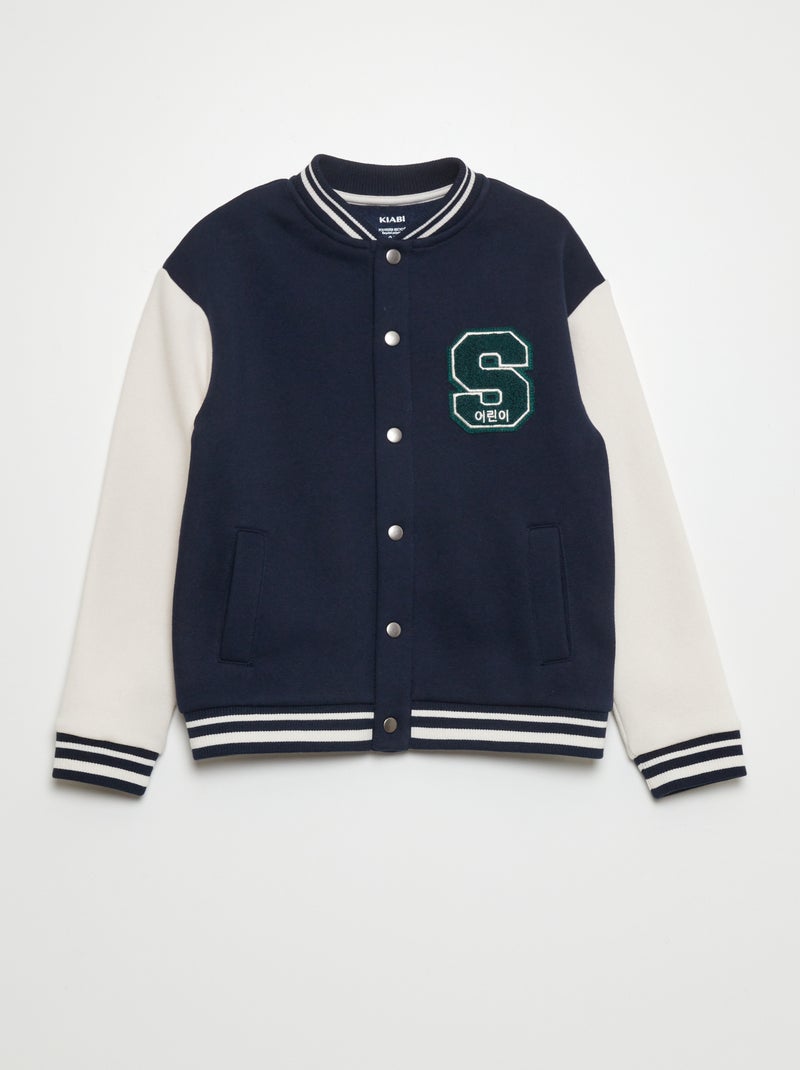 Chaqueta de chándal estilo campus US AZUL - Kiabi