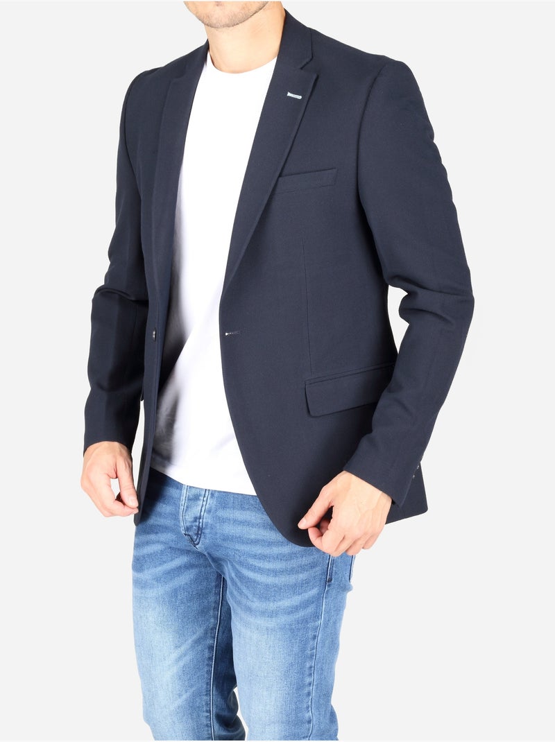 Chaqueta de corte entallado Azul oscuro - Kiabi