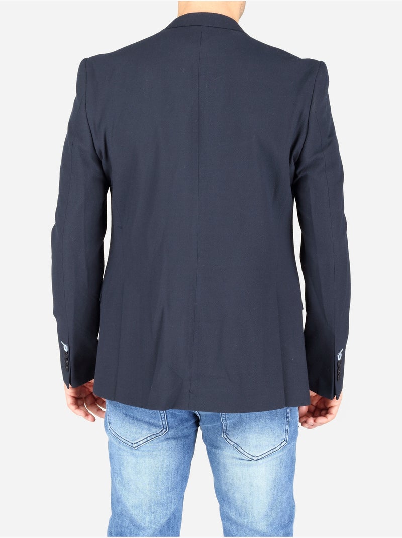 Chaqueta de corte entallado Azul oscuro - Kiabi