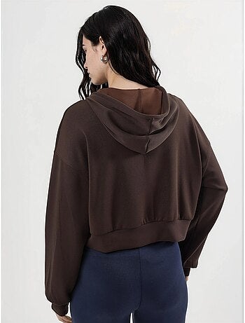 Chaqueta de corte relajado con capucha y cremallera busem