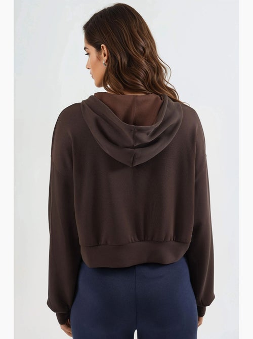 Chaqueta de corte relajado con capucha y cremallera busem - Kiabi Chaqueta de corte relajado con capucha y cremallera busem - Kiabi