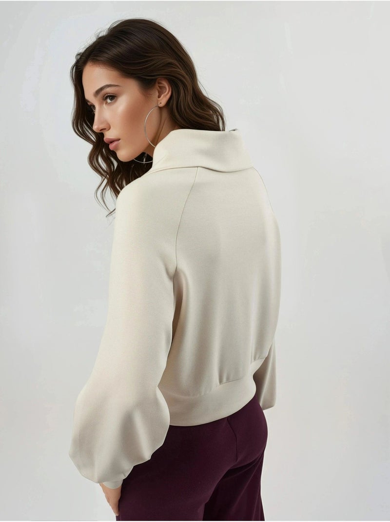 Chaqueta de corte relajado con cremallera y cuello de chaqueta busem Arena - Kiabi