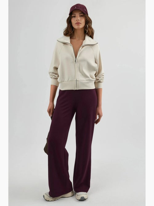 Chaqueta de corte relajado con cremallera y cuello de chaqueta busem - Kiabi Chaqueta de corte relajado con cremallera y cuello de chaqueta busem - Kiabi