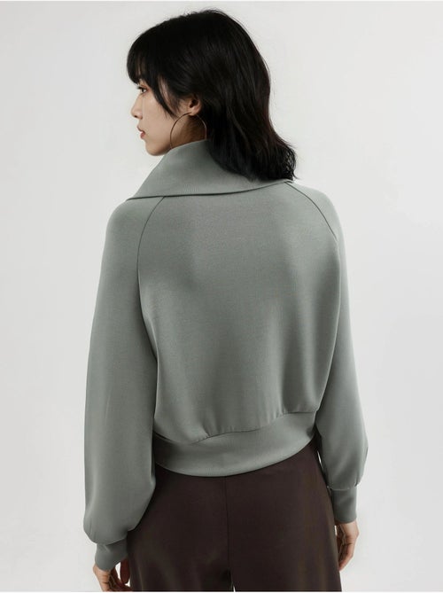Chaqueta de corte relajado con cremallera y cuello de chaqueta busem - Kiabi