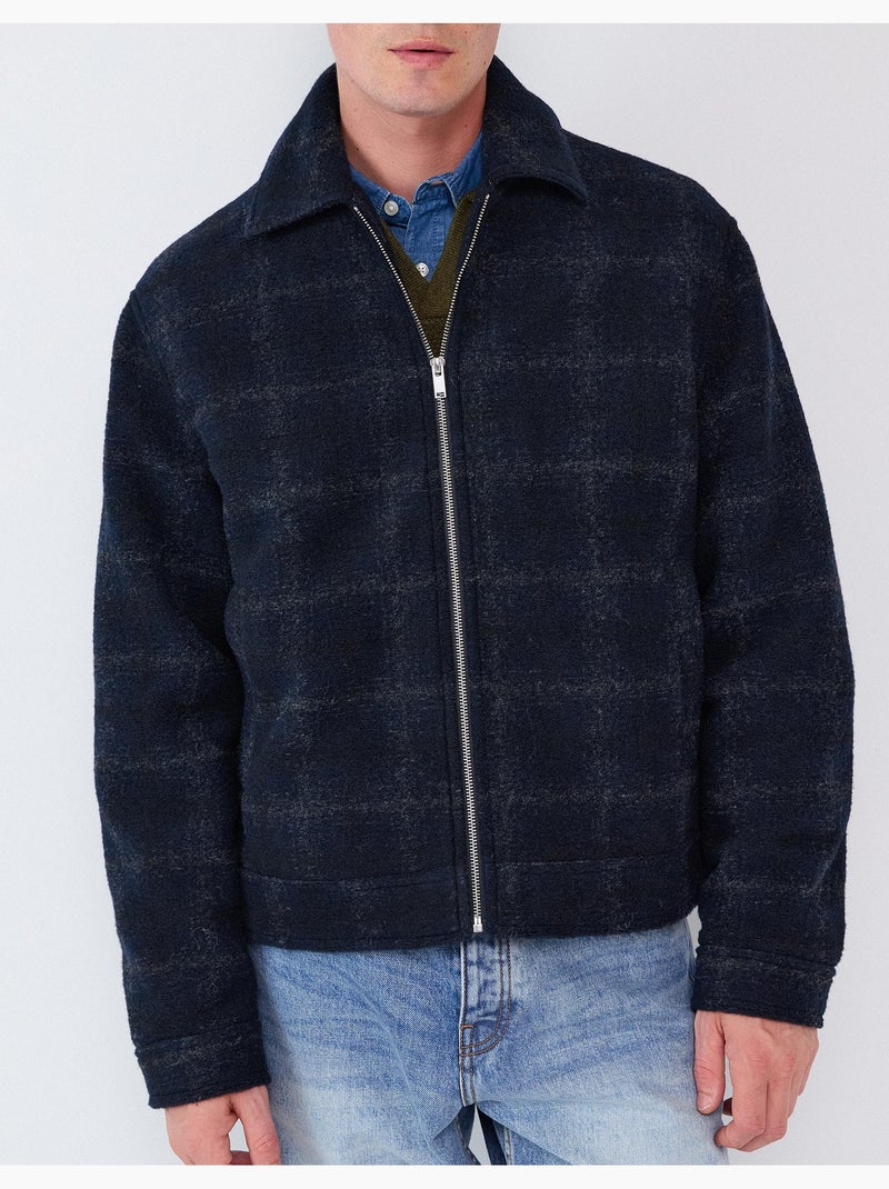 Chaqueta de cuadros, mo fashion Azul - Kiabi