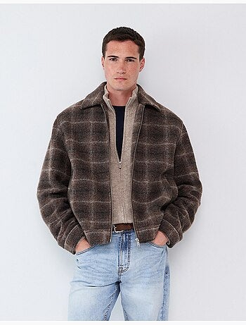 Chaqueta de cuadros, mo fashion