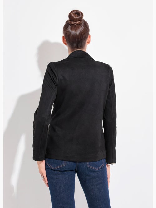 Chaqueta de cuello sastre de sarga suave con 1 botón - AFIBEL - Kiabi