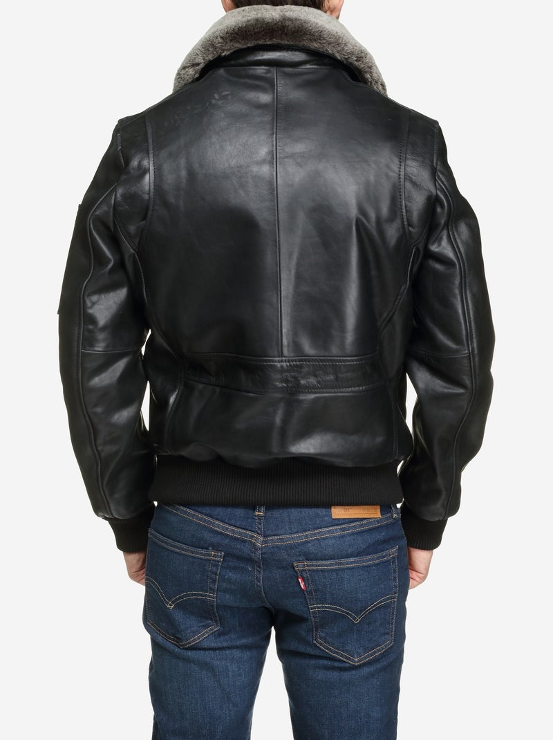 Chaqueta de cuero - redskins Negro - Kiabi