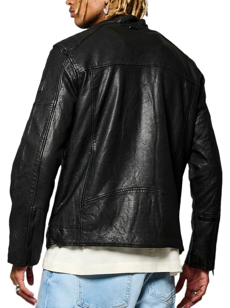 Chaqueta de Cuero para Hombre Kaporal Negro - Kiabi