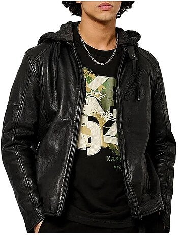 Chaqueta de Cuero para Hombre Kaporal