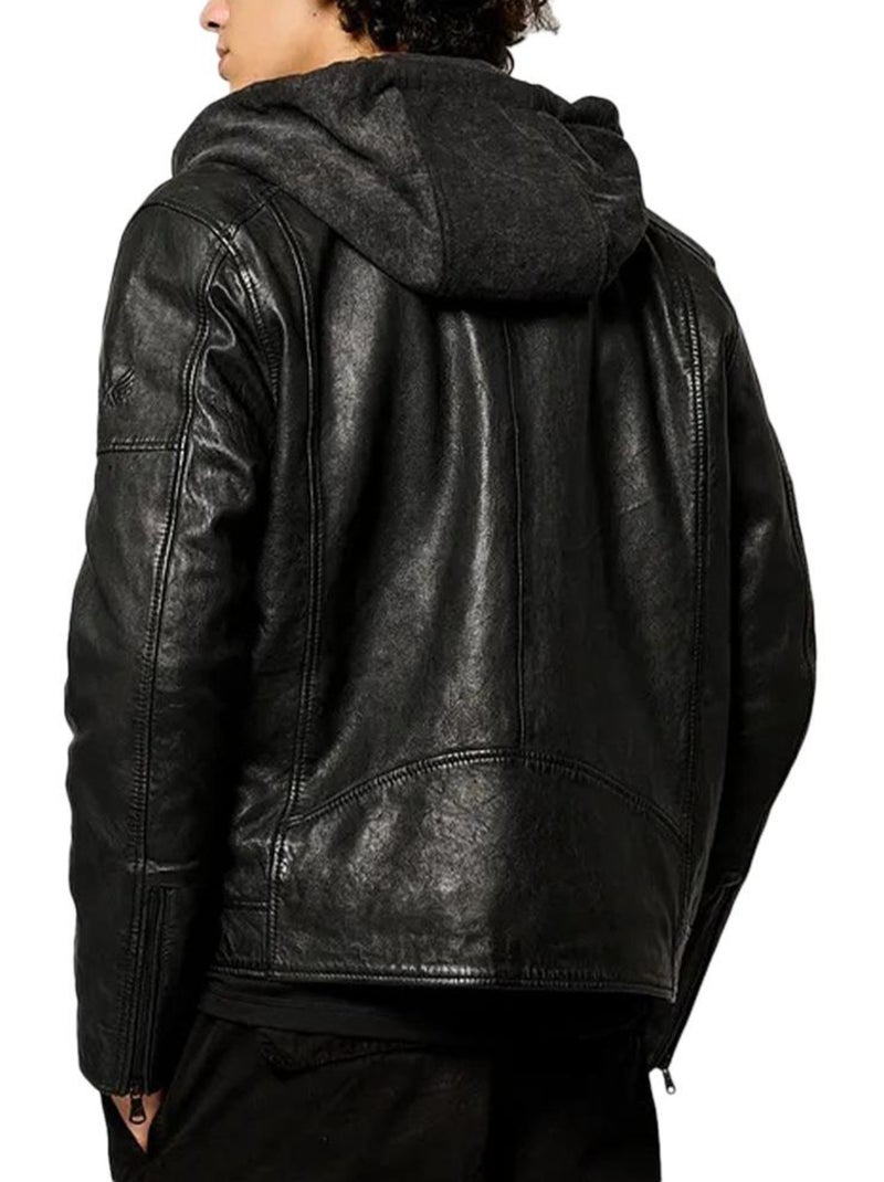 Chaqueta de Cuero para Hombre Kaporal Negro - Kiabi