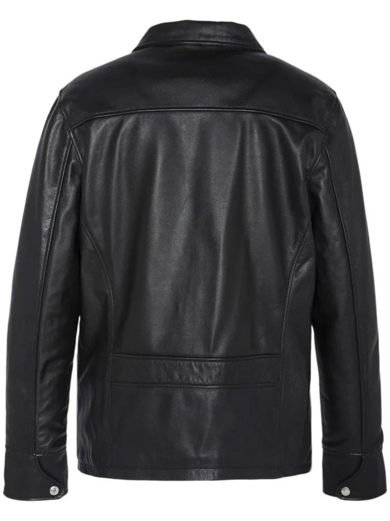 Chaqueta de Cuero para Hombre Schott Negro - Kiabi