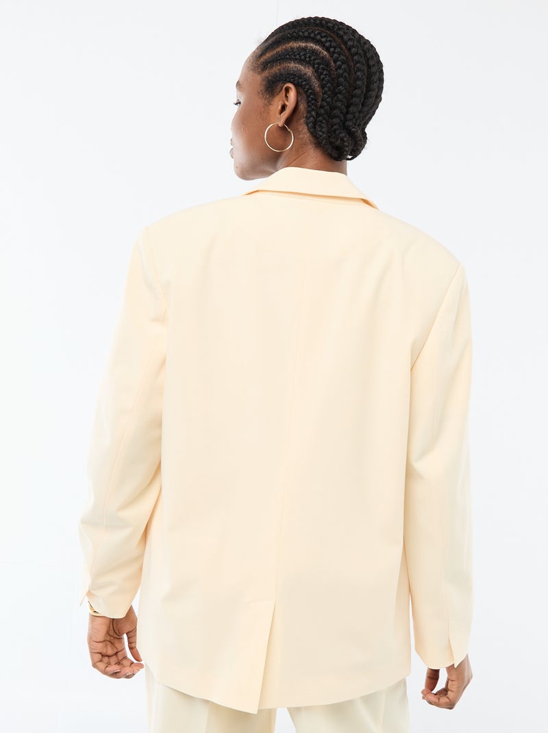 Chaqueta de de traje Beige - Kiabi