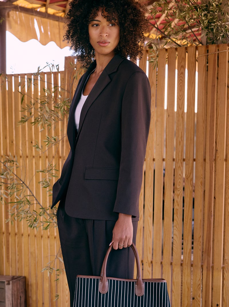 Chaqueta de de traje Marron - Kiabi