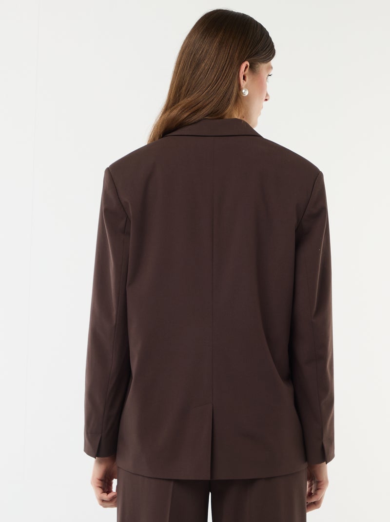 Chaqueta de de traje Marron - Kiabi