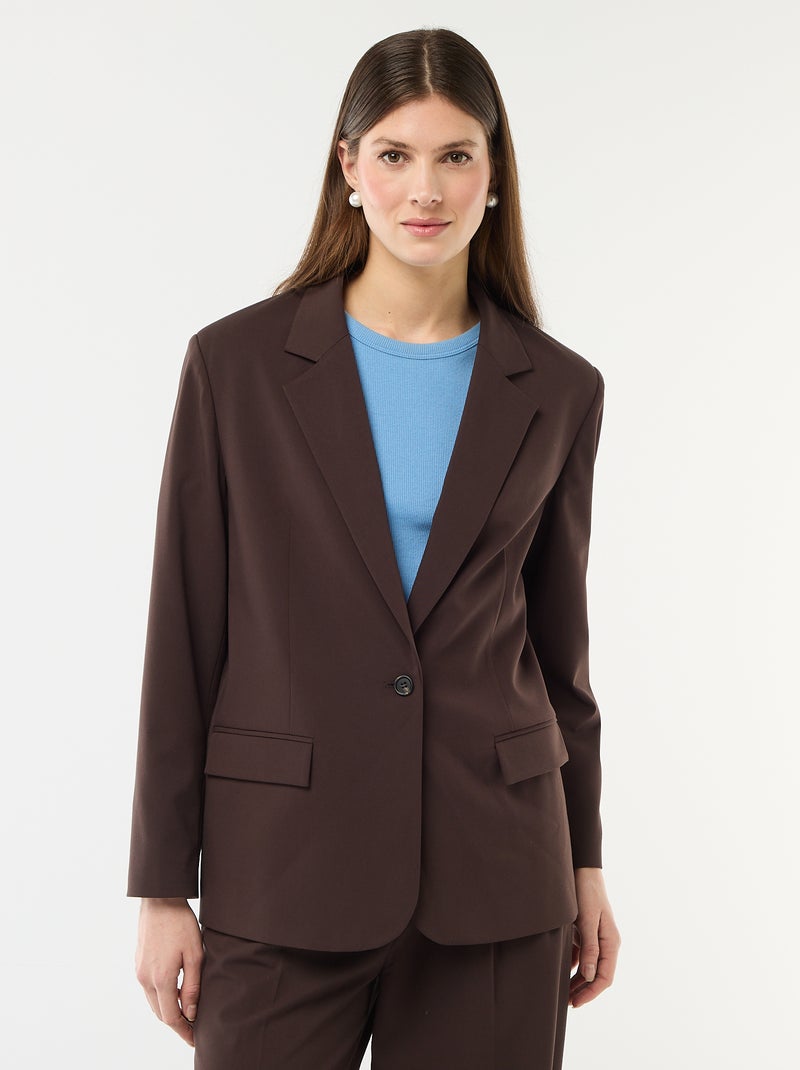 Chaqueta de de traje Marron - Kiabi