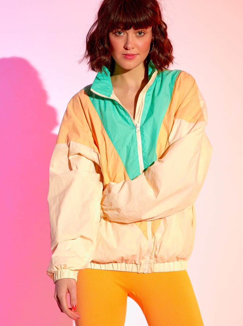 Chaqueta de deporte con capucha BEIGE - Kiabi