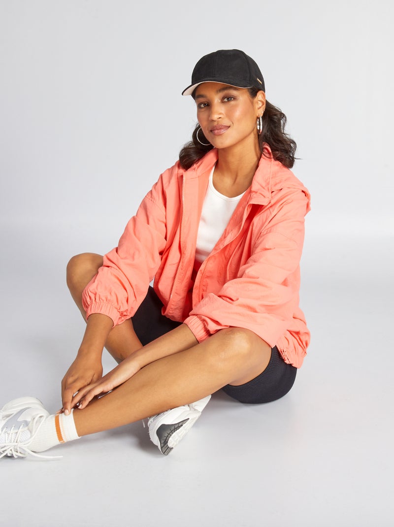 Chaqueta de deporte impermeable NARANJA - Kiabi