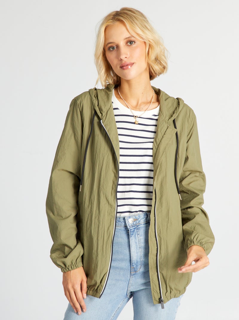 Chaqueta de deporte impermeable VERDE - Kiabi