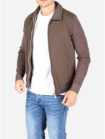 Chaqueta de dos materiales - frilivin