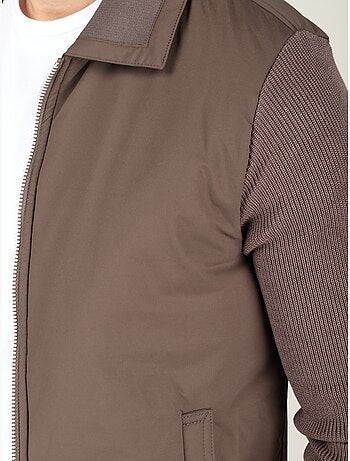 Chaqueta de dos materiales - frilivin