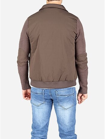 Chaqueta de dos materiales - frilivin