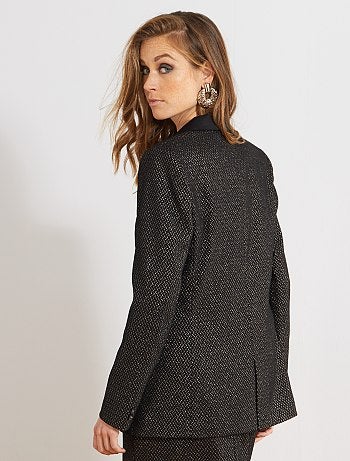 Chaqueta de esmoquin de tejido jacquard brillante - Kiabi