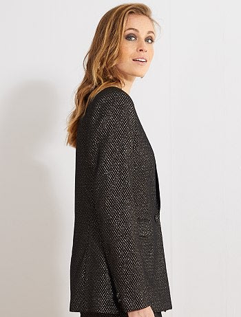 Chaqueta de esmoquin de tejido jacquard brillante - Kiabi