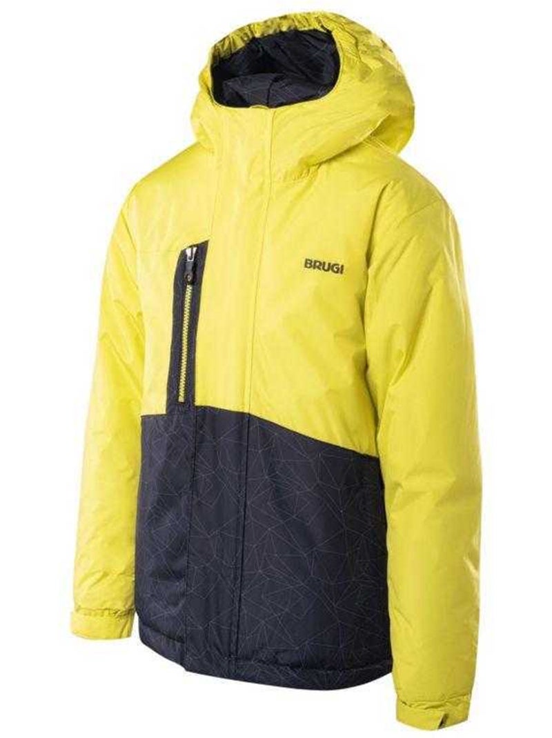 Chaqueta de esquí diseño colores sólidos para niños/niñas - brugi Amarillo pálido - Kiabi