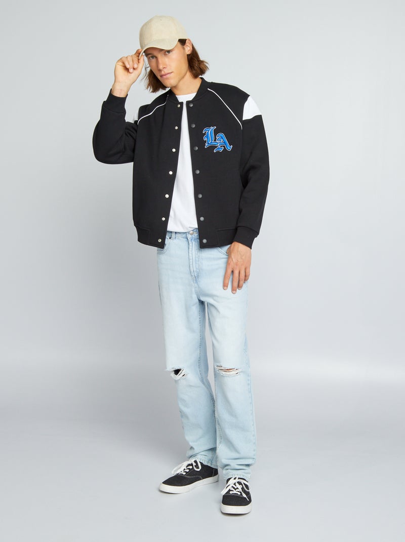 Chaqueta de estilo americano negro - Kiabi