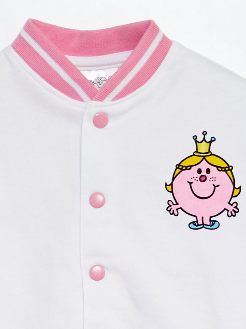 Chaqueta de estilo universidad americana 'Mr Men & Little Miss' ROSA - Kiabi