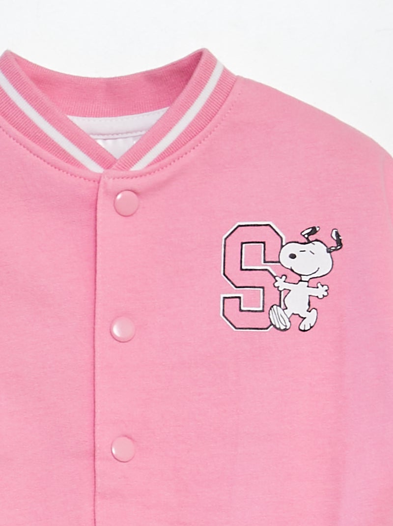 Chaqueta de estilo universidad americana 'Snoopy' ROSA - Kiabi
