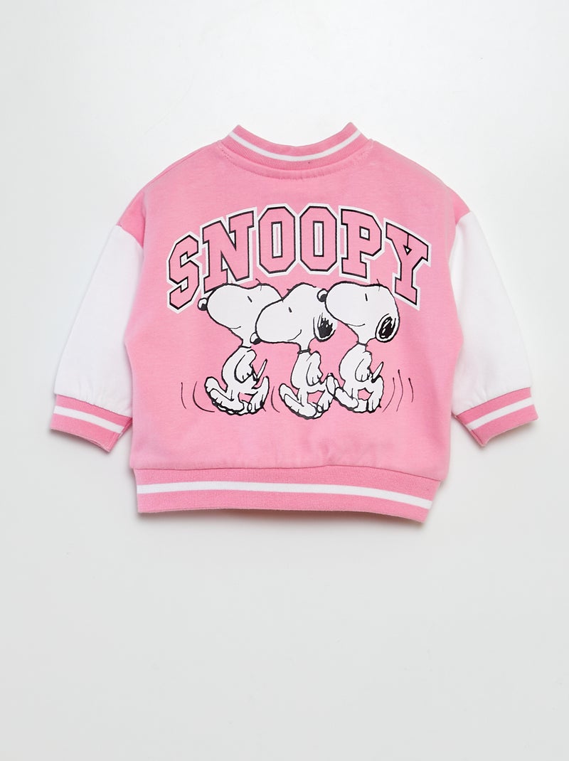 Chaqueta de estilo universidad americana 'Snoopy' ROSA - Kiabi