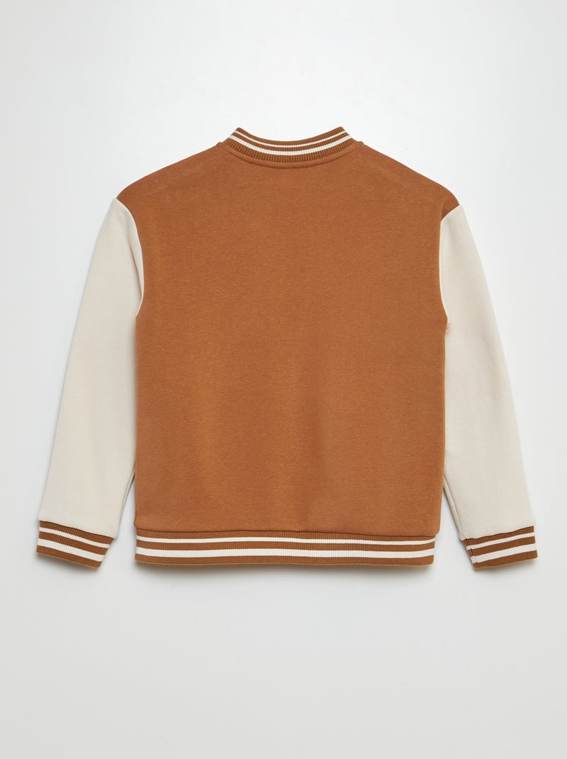 Chaqueta de estilo universitario MARRON - Kiabi