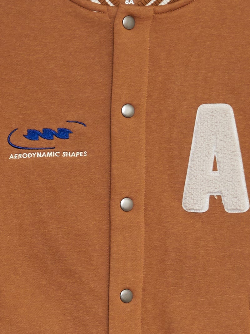 Chaqueta de estilo universitario MARRON - Kiabi