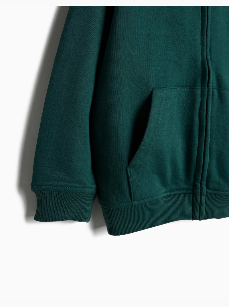 Chaqueta de felpa con capucha, MO Fashion Verde - Kiabi