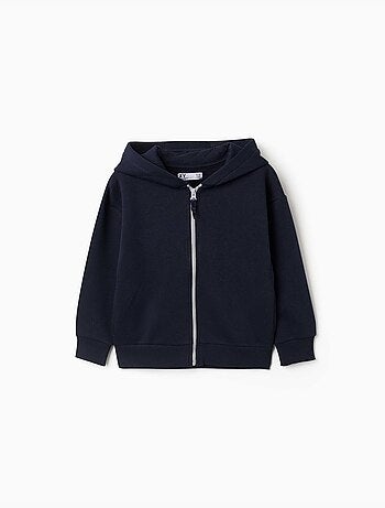 Chaqueta de felpa con capucha y forro perchado