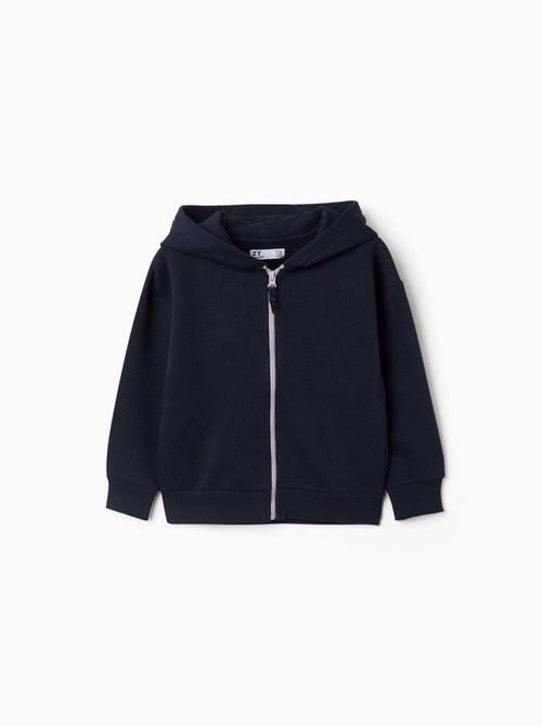 Chaqueta de felpa con capucha y forro perchado - Kiabi