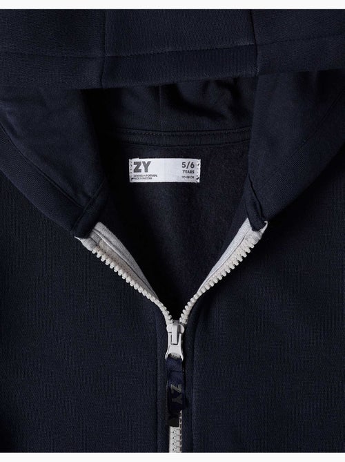 Chaqueta de felpa con capucha y forro perchado - Kiabi